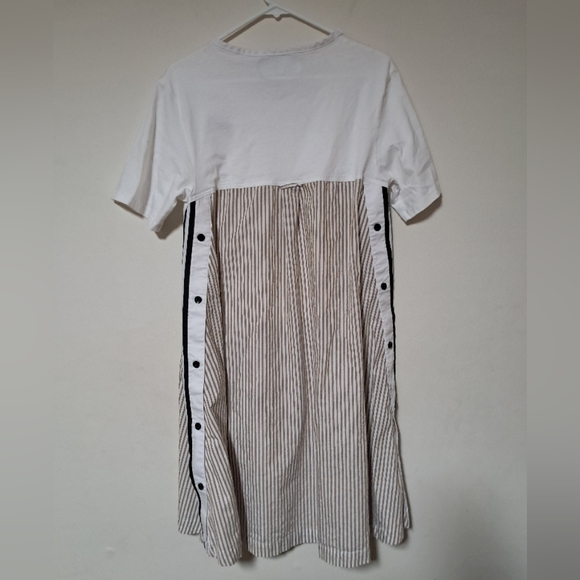 adidas Dry Clean Only Bangkok t-shirt Midi Dress Pinstripe Twill FITS XL. - Picture 5 of 8